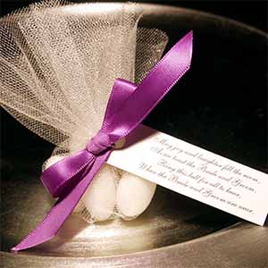 Jordan Almond Favors with Traditional Saying or Personalized Tag, Ribbon, and Tulle - DIY Kit