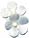 Decorate your personalized wedding bubbles with one of these beautiful embellishments. Choose from paper roses, cala lilies, seashells, glass heart charms, lotus blossoms, daisies and more!